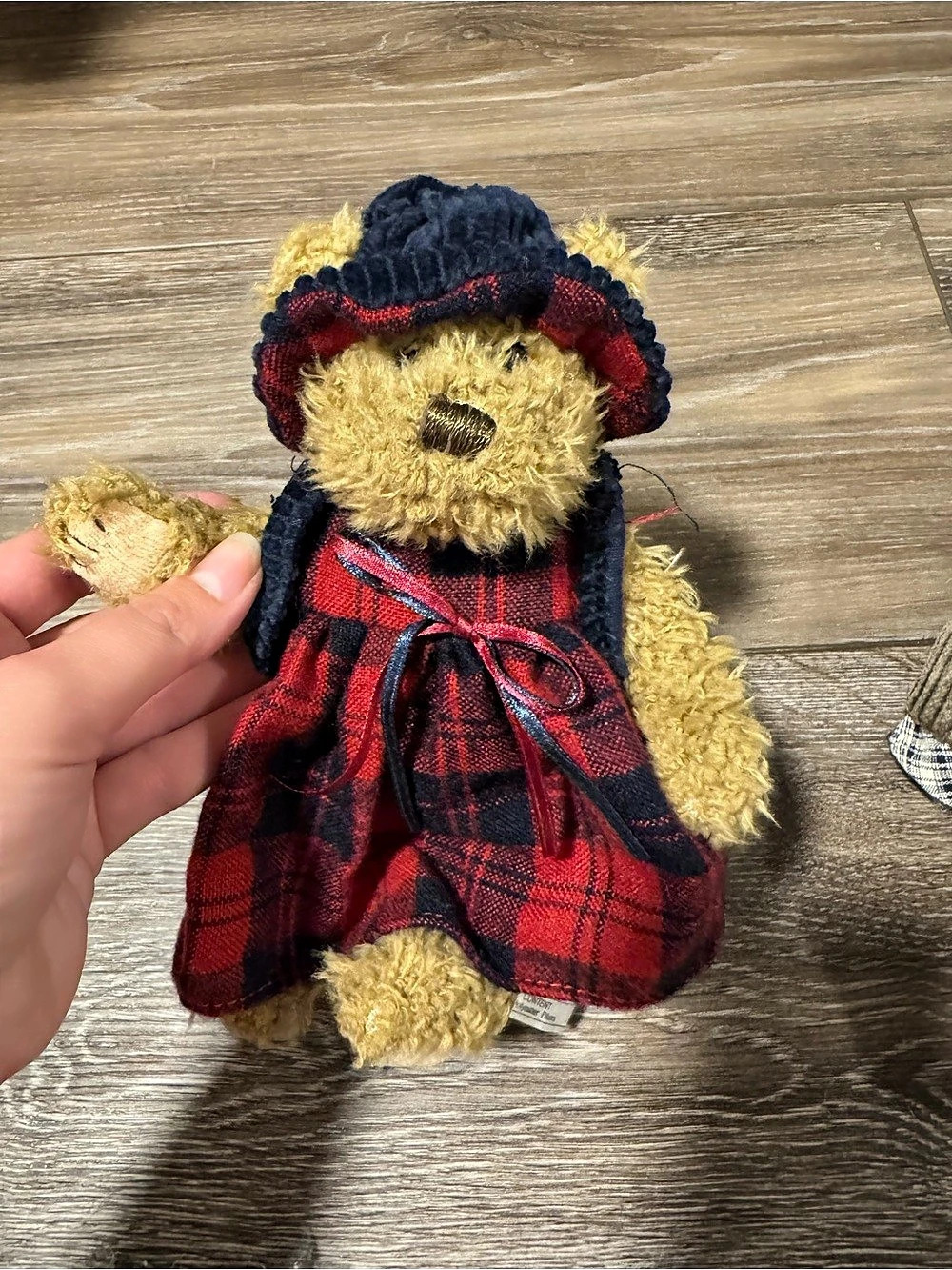 The Boyds Collection Ltd. Plush Bear Red & Blue Plaid Outfit